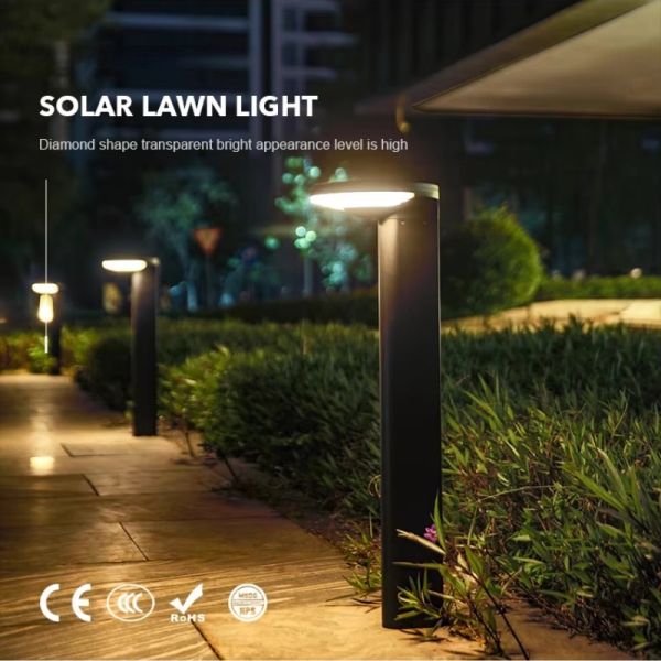 Solar-Powered LED Solar Lawn Lights for Garden Pathway Illumination
