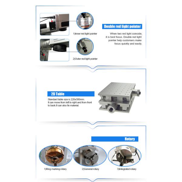 20w Fiber Laser Marking Machine With Built In Electrical Lift Auto Focus Function