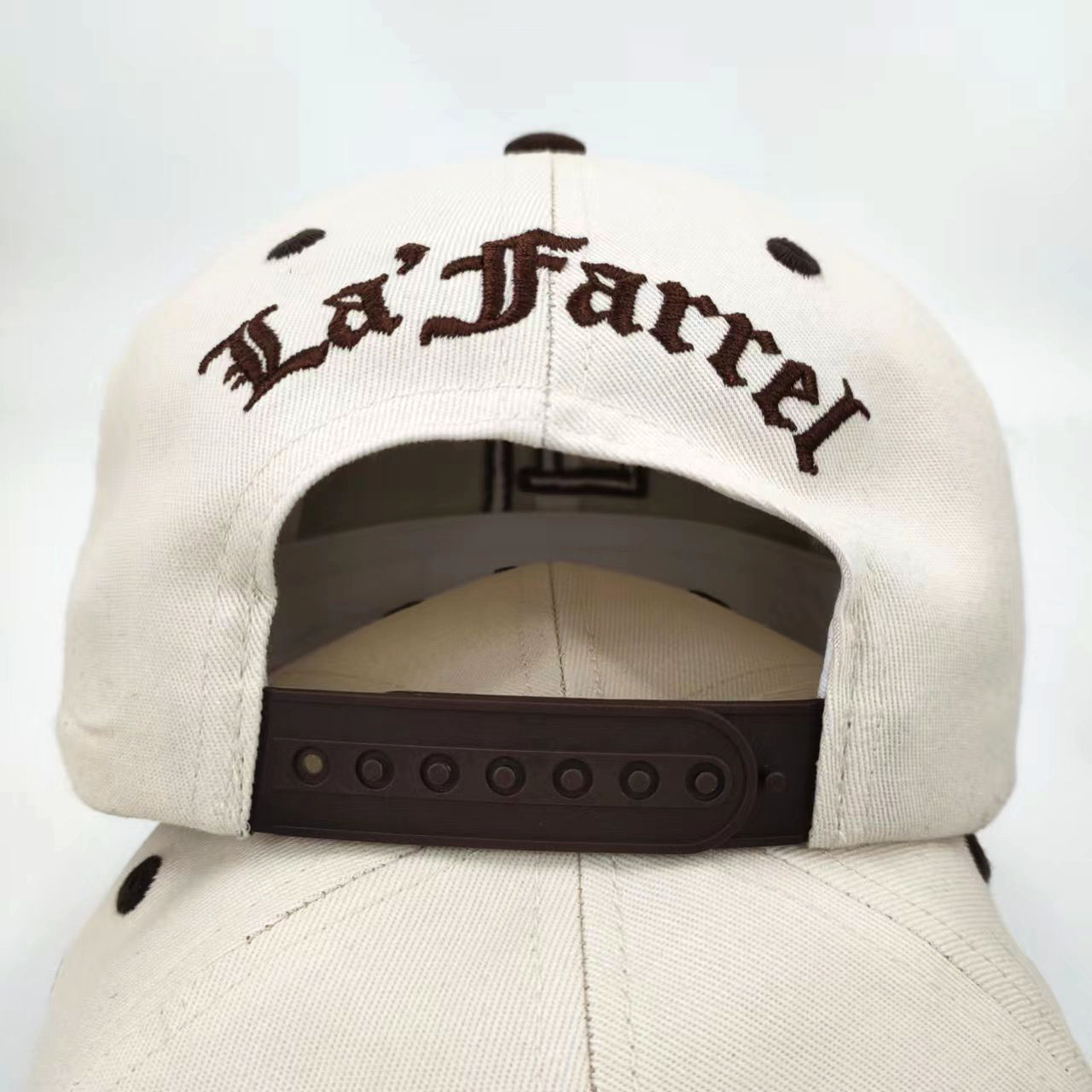 Embroidered Letters 6 Baseball Caps Panel Mid Profile Customized Side Back Snapback 3D Embroidery Cotton Two Tone