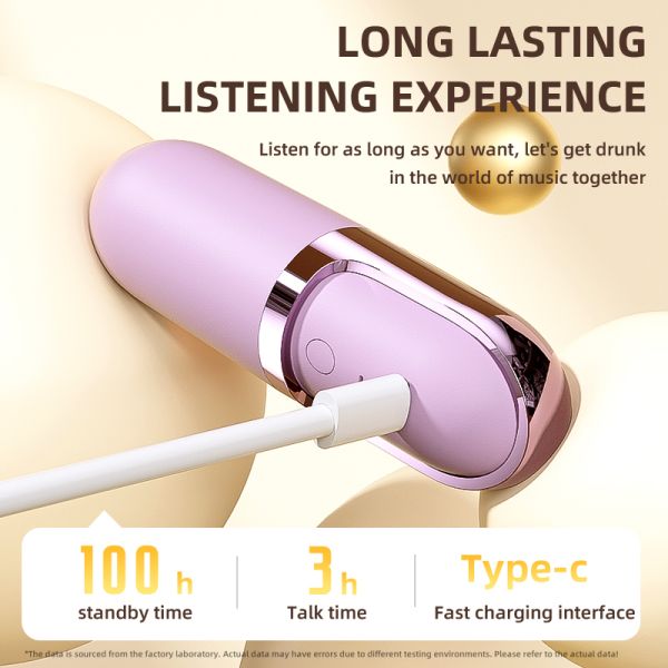 Bluetooth 6.0 Wireless Earbuds with Vibration Massage Function and Skin-Friendly Material for Comfortable Use