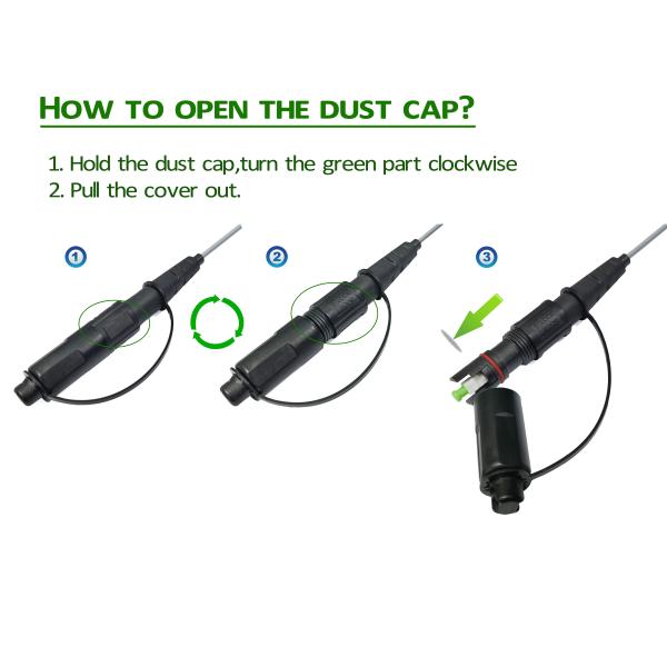 Базовая станция IP RRH на открытом воздухе гибкого провода черная LSZH оптического волокна IP67