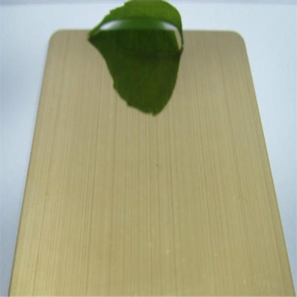 Foshan 304 stainless steel copper color bright brushed finish sheet price 0.8mm 1.0mm 1.2mm thickness