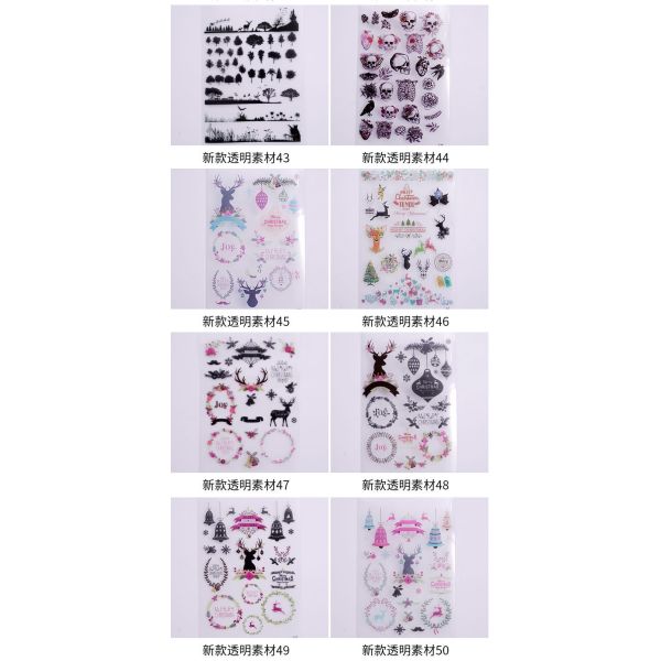 DIY Drip Glue Transparent Modern Simple Animal Pattern Hanging Craft Paper Wholesale of Multiple Materials