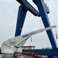 marine de 2T 5M Telescoping Boom Crane For Barge Offshore Pedestal