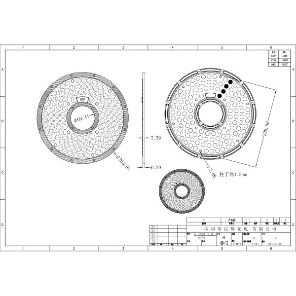 110x4 Pc Material 3030 And 2835 Leds High Bay Light Lens For Industrial Lighting Fixture
