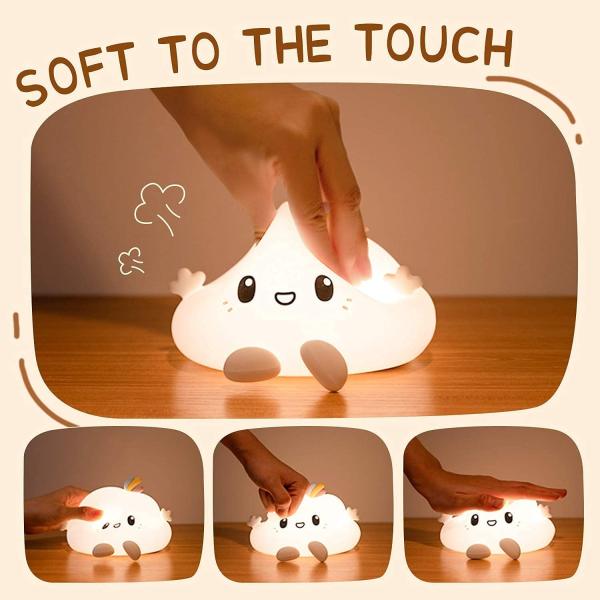 3000K Colorful ABS Silicone LED Night Light DC5V Little Cloud Silicone Night Light