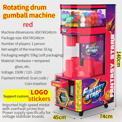 Red Lucky Dino, machine automatique à distribuer des jouets à base de pièces (100 mm)