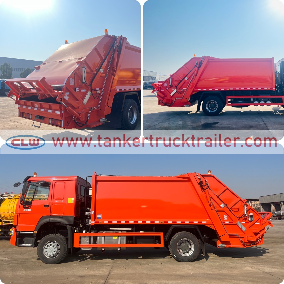 HOWO RHD 12CBM Refuse Collection Waste Compression Truck