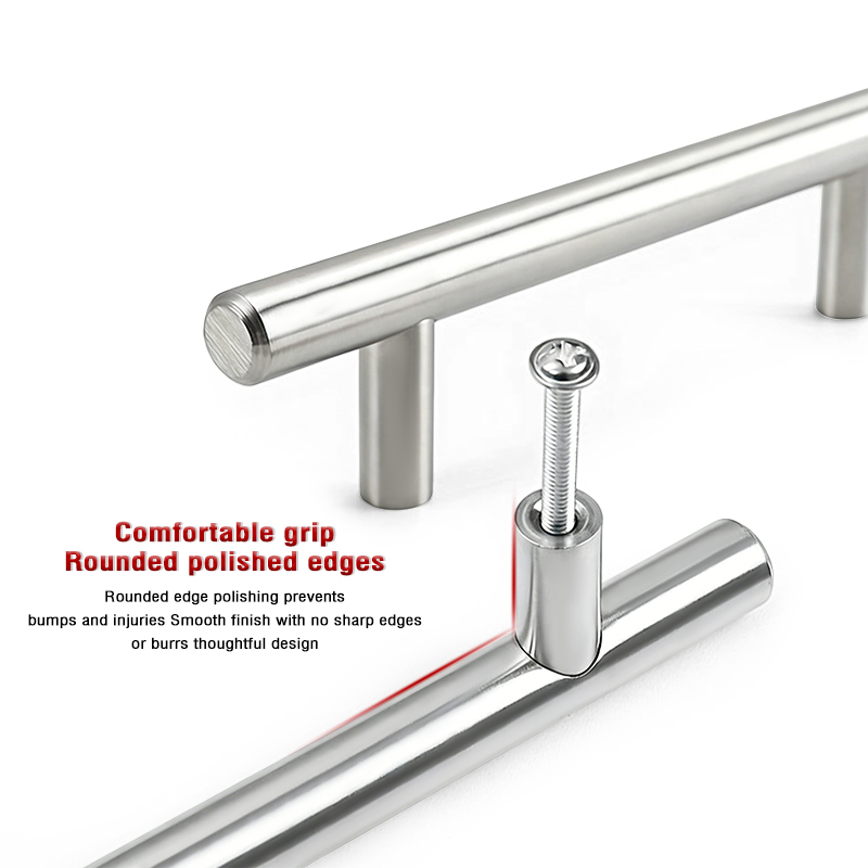 Bestselling Stainless Steel T-bar Pull Handle Cabinet Door Handle Wardrobe & Furniture Pull Handle