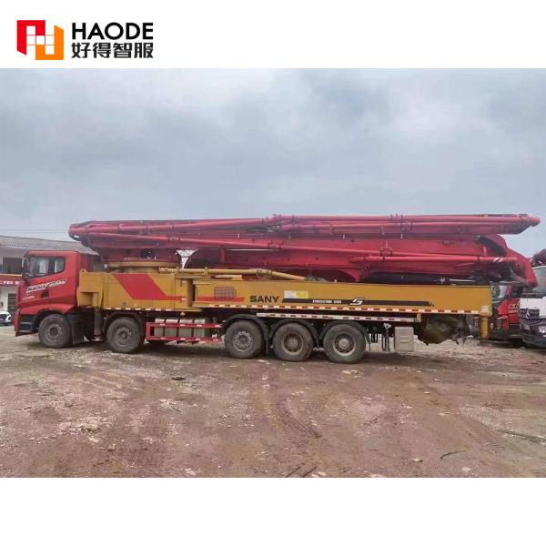 Maximice su productividad con el camión de bombeo de hormigón Sany de 65 metros 54000 kg de peso total