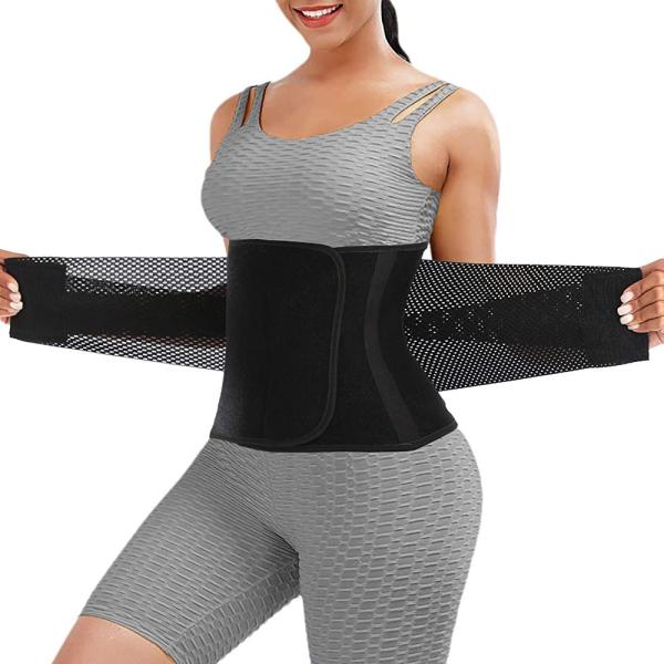 Detachable Latex Compression Waist Trainer with adjustable Velcro closure