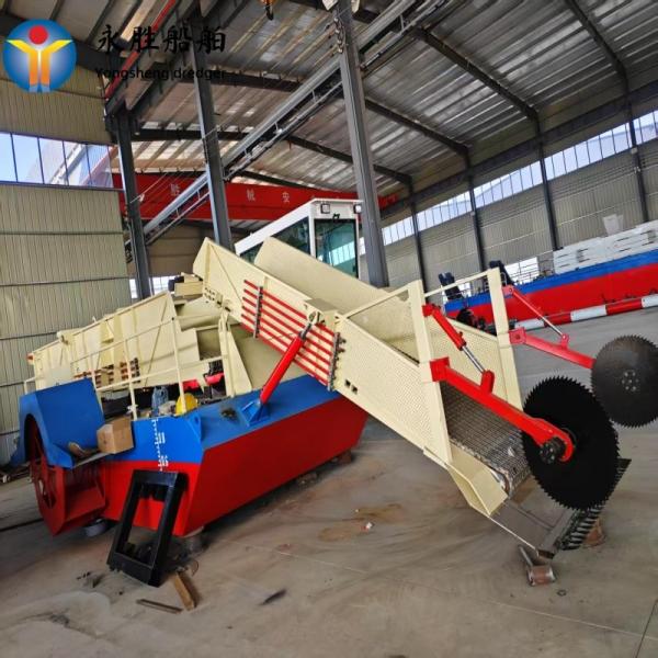 川 60kw 小型湖の雑草収穫機 ディーゼルエンジン
