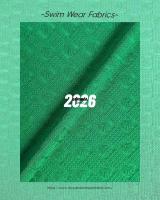 High Shape Retention Textured Swim Fabric Alternatives 91% Recycled Polyester 9% Spandex With Guarantee