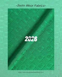 High Shape Retention Textured Swim Fabric Alternatives 91% Recycled Polyester 9%