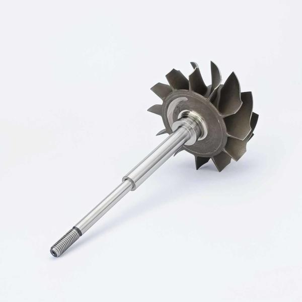MS-TECH Turbo HX55 Turbine Wheel Shaft 3535983 Fit Turbos  Ind 86mm Exd 77mm Blades 12