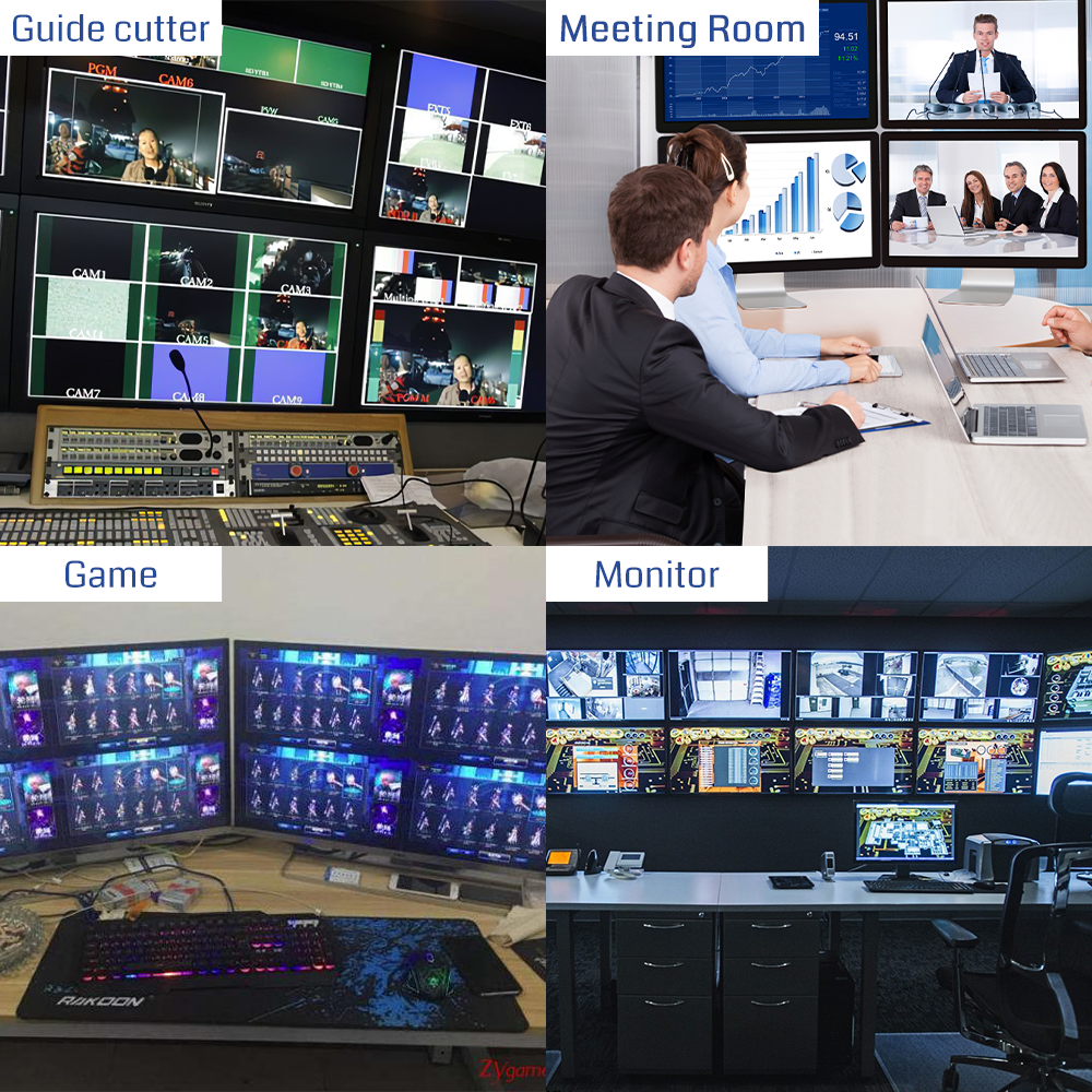 8 Inputs 8 Outputs HDMI Matrix Switch 4K60 Video Wall Controller with EDID Management for Large Screen Display