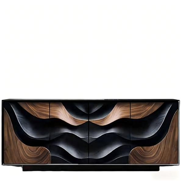 High Quality Wooden Sideboard Table with Large Storage Living Room Kitchen Buffet Cabinet Sideboard with Drawer and Doors