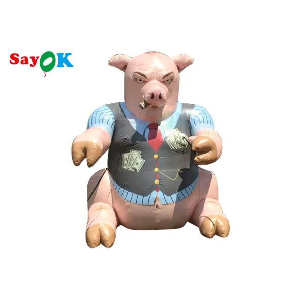 EN71 Inflatable Cartoon Characters Pig Model Advertising Outdoor Decor Blow Up Cartoon Characters