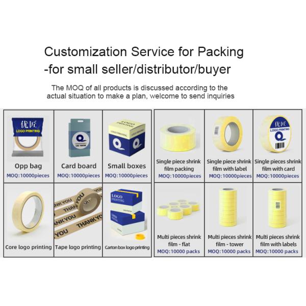 YOUJIANG Customized Logo Acceptable Low Tack Adhesive Painter for Painting Protection