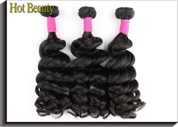 100% Virgin 6A Grade Brazilian Hair Weave , Full Ends Human Hair Big Curly