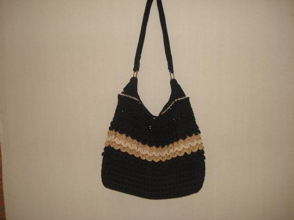 Black Bag women Large bag birthday bag gift handbag