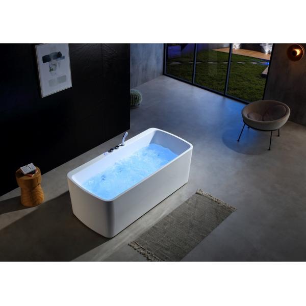 Massage Bathtub With One Piece Led Bottom Light
