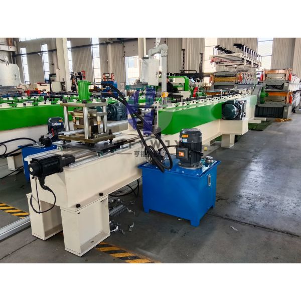 Durable 45 Steel Hard Chrome Plated Fence Panel Roll Forming Machine High Speed 20-30M/Min