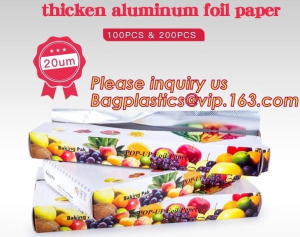 Eco Friendly Household 11micron Hamburger Wrapping Aluminium Foil Roll For Food Packaging Wrapping Foils, Embossed Alumi