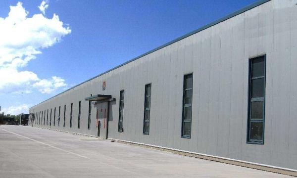 Insulated Prefab Steel Warehouse with Aluminized Zinc Cladding