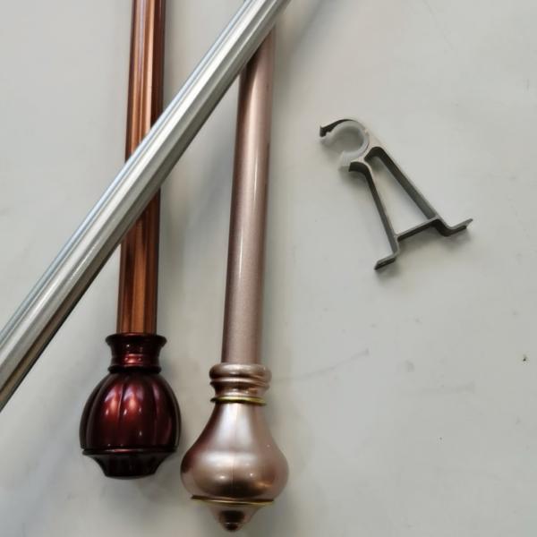 Cortina de ferro forjado 12mm preta ajustável Polo de 0.3mm