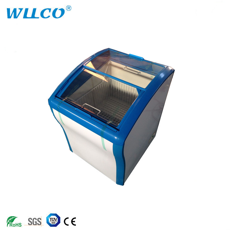 158L Blue and White Outdoor Commercial Portable Mini Freezer