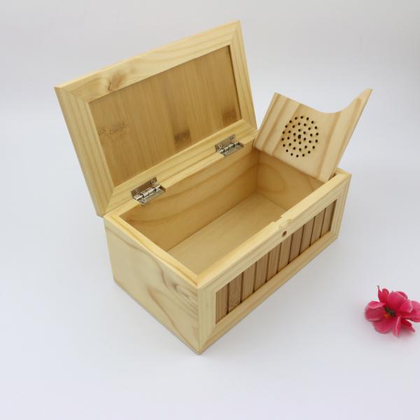 Bamboo Stash Box - Storage For Herbs and Accessories | 100% Bamboo w/Natural Finish  box