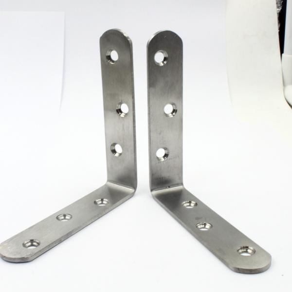 Stamped Stainless Steel L Shaped Corner Bracket for Wood Furniture for Furniture Design