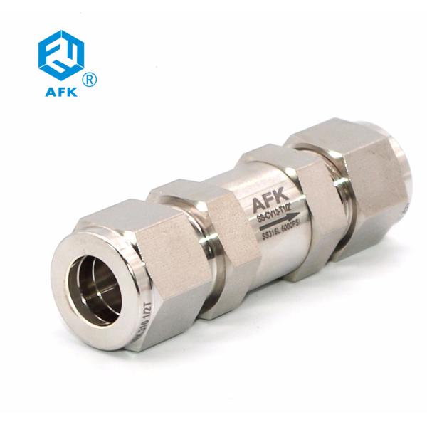 AKF Air Compressor Check Valve Stainless Steel 6000psi BSPT NPT For Gas
