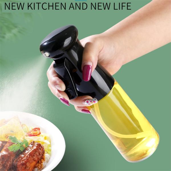 Oil and Vinegar Dispenser for BBQ Kitchen Accessories Cooking Tools in White Glass