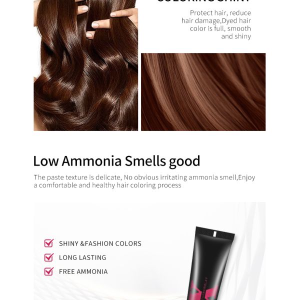 Herbal Permanent Grade Hair Color Cream Non Irritation In Bulk