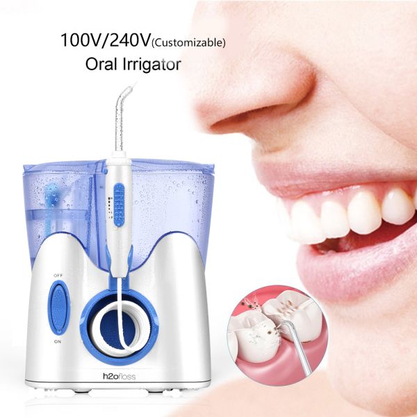 OEM Countertop Water Flosser Oral Irrigator with 5-110PSI Water Pressure 1 Year Warranty and ABS+PC Material
