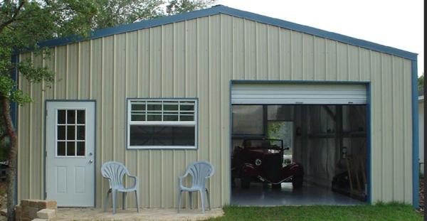 Bolt Connect Prefab Steel Garage Prefabricated Steel Buildings SA 2.5 Shot Blasting Grade