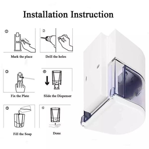 700ml Touchless Automatic Soap Dispenser Sensor Liquid Dish Hand Free Wash Soap Dispenser For Bathroom Kitchen