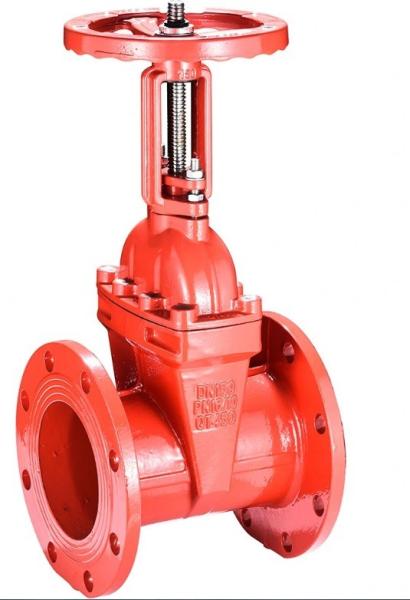 Válvula de porta personalizada de tamanho 2,5 de caudal ascendente tipo flange para GB DIN ANSI GOST Standard