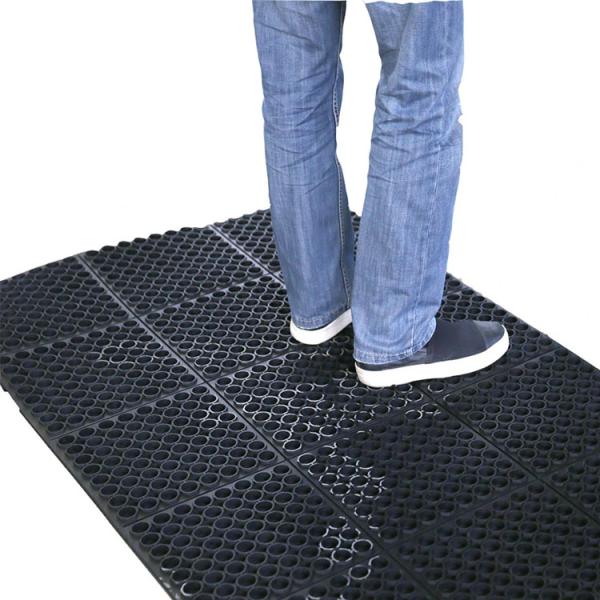 Tapis de cuisine en caoutchouc tapis de plancher anti-fatigue nouveau tapis de plancher de bar commerciaux lourds tapis de porte en caoutchouc rouge 36 