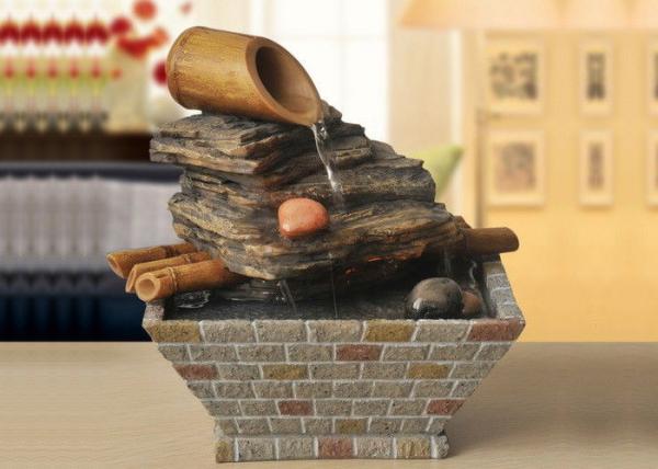 Mountain With Bamboo Classical North American Style Home Interiors Decoration  Living Room  Water Fountain With LED