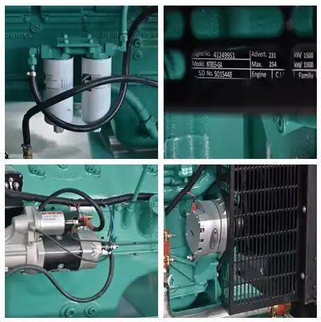 50kva Cummins Engine Power Generator Set , Open Small Diesel Generator Set