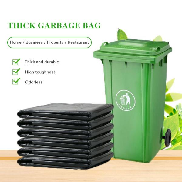 Heavy Duty 2.5 Mil 100 Litre Recyclable Reusable Bags Contractor Trash Bags