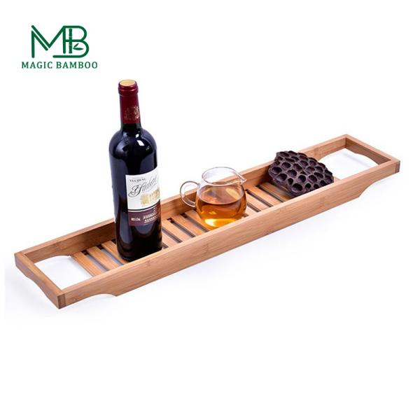 La bandeja de servicio de bañera antideslizante la adición perfecta a su rutina de aromaterapia