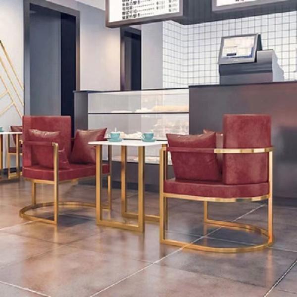 Metal Frame Commercial Cafe Table And Chairs