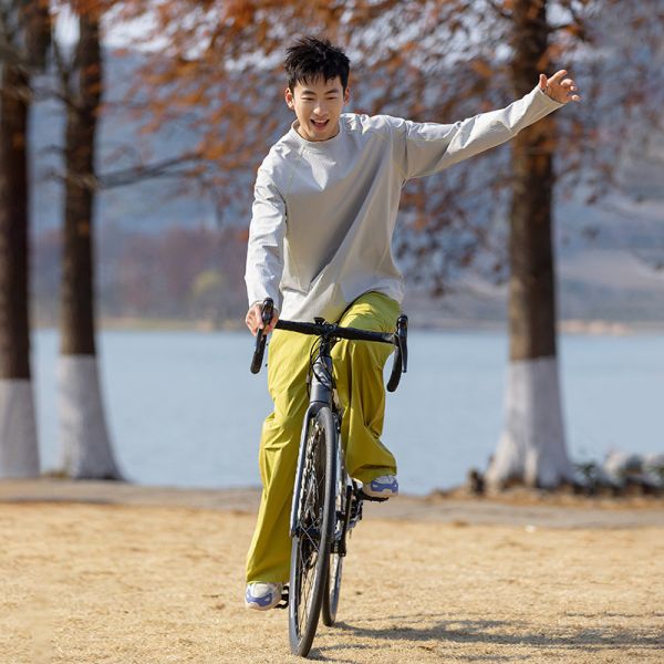 Loose Round Neck Sun Protection Sweatshirt, Antibacterial Quick Dry Breathable Running Top
