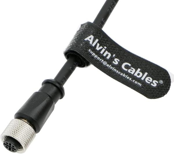 Les câbles d'Alvin M12 A Code 5 Pin Femme à l'extrémité ouverte câble 3.3ft