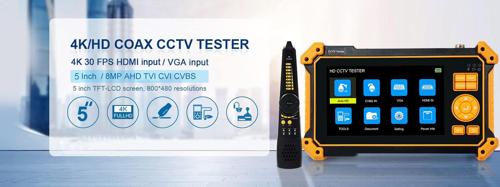 Тестер камеры CCTV DC12V 1A