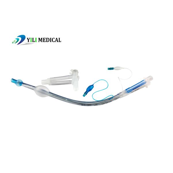 Anesthésie: tube endobronchial à double lumen à gauche et à droite pour une ventilation pulmonaire